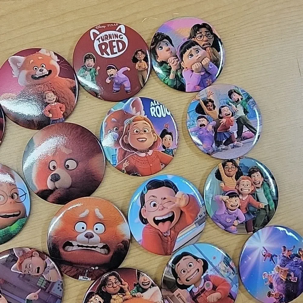 23  Disney Pixar 2.25 inch Pinback Buttons Turning‎ Red flair